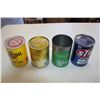 Image 3 : (4) Oil cans - STP, Co-Op D-MO, Mobil HD, Pennzoil