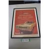 Image 1 : Framed Advertisement - Plymouth Roadrunner