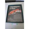 Image 1 : Framed Advertisement - Chevrolet is First