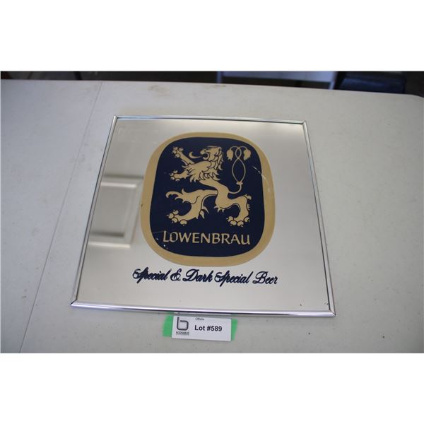 Lowenbrau Beer Mirror (some scratches)