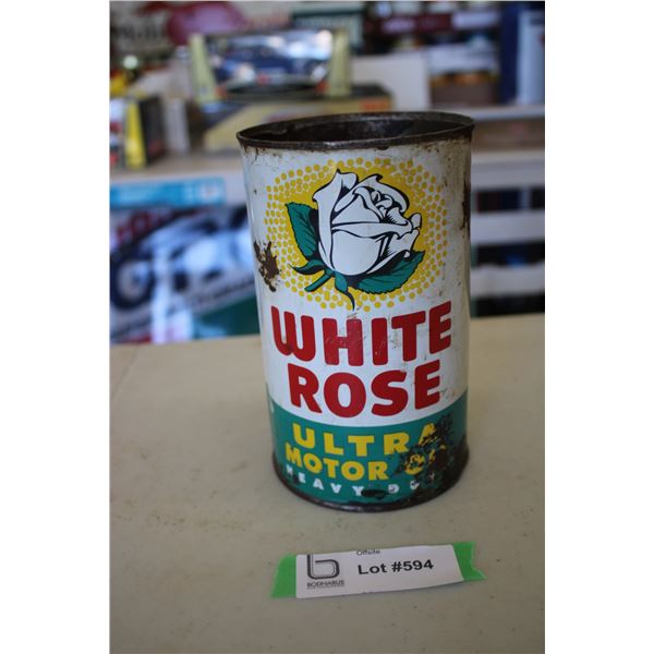 White Rose Ultra Motor Oil can - 1 quart
