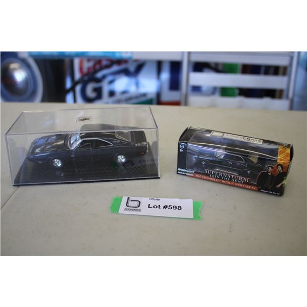 1969 Dodge Daytona diecast + 1967 Chevy Impala Supernatural (1:64)