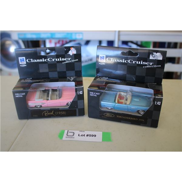 1958 Buick + 1956 Ford Thunderbird 1:43 scale