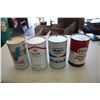 Image 2 : (4) Oil can - Esso ATF, Mobiloil, Pacific 66, Valvoline All Climate