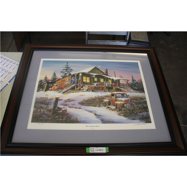 Dale Klee framed print - The Country Store #562/950 (26.5x33)