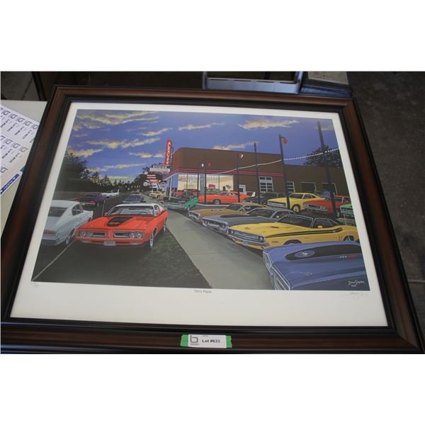 Dave Snyder framed print - Tim's Place #578/900 (26.5x33)