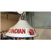 Image 10 : Red Indian Gas Pump Lamp Post - Electric - approx 10ft tall (tin flange + shade by decal)