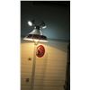 Image 7 : Red Indian Gas Pump Lamp Post - Electric - approx 10ft tall (tin flange + shade by decal)