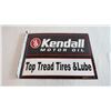 Image 1 : Kendall Motor Oil Flanged Porcelain Sign - Double sided - 16x12 (fantasy?)
