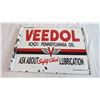 Image 1 : Veedol Motor Oil Flanged Porcelain Sign - Double sided - 16x12 (fantasy?)
