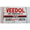 Image 2 : Veedol Motor Oil Flanged Porcelain Sign - Double sided - 16x12 (fantasy?)