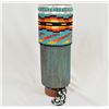 Image 1 : Native American Beaded  Bamboo Vase by Kills Thunder