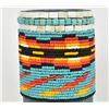 Image 9 : Native American Beaded  Bamboo Vase by Kills Thunder