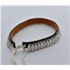 Image 3 : Native American Chippewa Olive Shell and Leather Choker by Wolf