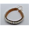 Image 4 : Native American Chippewa Olive Shell and Leather Choker by Wolf
