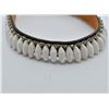 Image 6 : Native American Chippewa Olive Shell and Leather Choker by Wolf