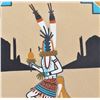 Image 2 : Navajo Yei-Bei-Chai Dancer Sand Painting,Watchman