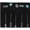 Image 3 : 10 Native American Navajo & Zuni Stick Pins