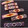 Image 1 : 6 Native American Navajo Beaded Barrettes & 1 Pin