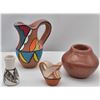 Image 2 : 4 Pieces of Native American Miniature Pottery