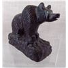 Image 1 : Zuni Carved Jet Bear Fetish