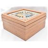 Image 3 : Navajo Sand Painted Lidded Wood Box, Gloria Nez