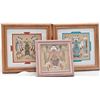 Image 1 : 3 Framed Sand Paintings by Begay and Nez