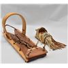 Image 1 : 2 Native American Miniature Navajo Cradle Boards