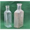 Image 3 : 2 Antique Embossed Glass Bottles