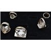 Image 2 : 5 Sterling Silver Rings, 4 are Native American