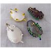 Image 2 : 4 Native American Beaded Turtle Pins