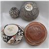 Image 2 : 4 Pieces of Native American Pottery