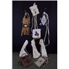 Image 1 : 9 Native American Leather Neck Pouches