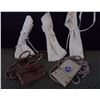 Image 8 : 9 Native American Leather Neck Pouches