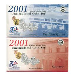 2001 US Coin Original Mint Set GEM Potential EST: $75 - $225 (COI-2301)