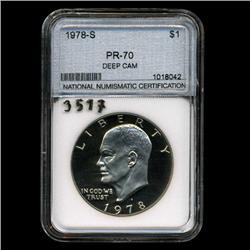 1978S IKE Dollar Coin Proof Graded super GEM  EST: $50 - $5000 (COI-3517)