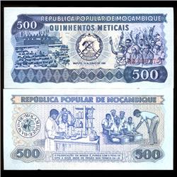 1983 Mozambique 500 Meticals Crisp Unc EST: $30 - $150 (COI-3822)