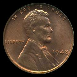 1948 Lincoln Cent GEM Graded MS67 RED EST: $2500 - $10000 (COI-4219)