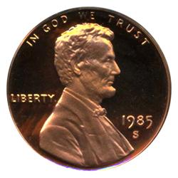 1985S PROOF Lincoln Cent Coin Graded PCGS PR69 DCAM Red EST: $50 - $250 (COI-4289)