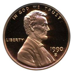 1990S PROOF Lincoln Cent Coin Graded PCGS PR69 DCAM Red EST: $50 - $250 (COI-4294)