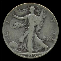 1938D Walking Liberty Half Better Grade EST: $250 - $1000 (COI-4350)