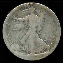 1916S Walking Liberty Half Obverse MM Circulated EST: $150 - $600 (COI-4356)