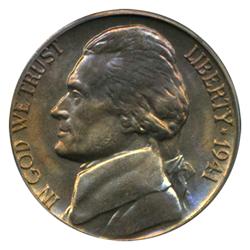 1941D Jefferson Nickel Graded GEM++ Full Steps EST: $75 - $400 (COI-4433)