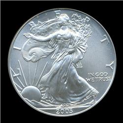 2003 Eagle $1 Silver Coin MS70 ICG  EST: $100 - $3000 (COI-970)