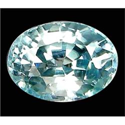1.23ct Top AAA Oval Cut Blue Green Zircon VVS  EST: $900 - $3000 (GEM-9565)