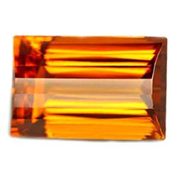 33.40ct Amazing Reddish Orange Baguette Cut Citrine FLAWLESS EST: $1200 - $3500 (GEM-9789)