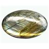 Image 1 : 42.50ct Cab Natural Unheated Multi Color Labradorite EST: $700 - $3000 (GEM-9796)