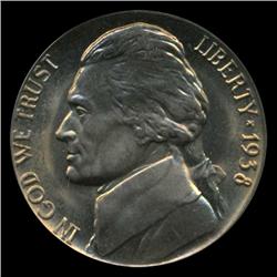 1938D Jefferson Nickel Graded MS66 (COI-4396)