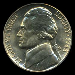 1943D Jefferson Nickel Graded MS66 FS (COI-4406)