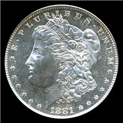 1881S Morgan Dollar Choice BU Prooflike Scarce Variety (COI-4530)